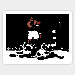 Muhammad Ali Abstract Knockout Sticker